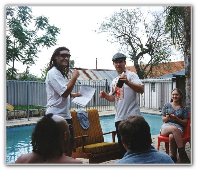 DJ & Dave at the great canoe trip after party Oct 1995